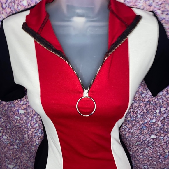 Brand New Fashion Nova red and black mini dress! - Picture 3 of 4